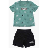 Tricouri Converse All Star Chuck Taylor Mesh Shorts And All-Over Logo T-Shirt