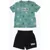 Converse All Star Chuck Taylor Mesh Shorts And All-Over Logo T-Shirt Black