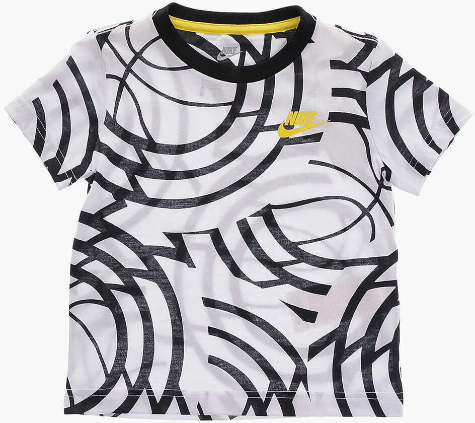 Tricouri Nike Drawstring Waist And Animal Printed T-Shirt Set Black & White Baieti (BM 16473246) 2