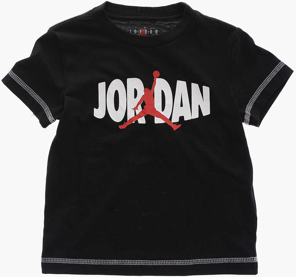 Tricouri Nike Air Jordan Logo Printed T-Shirt And Shorts Set Black Baieti (BM 16473249) 2