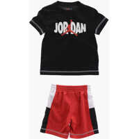 Tricouri Air Jordan Logo Printed T-Shirt And Shorts Set Baieti