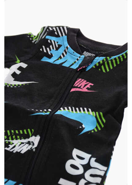 Salopete Nike All-Over Printed Logo Active Joy Rompersuit Black Baieti (BM 16473252) 2
