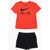 Nike Crew-Neck T-Shirt And Shorts Set Black