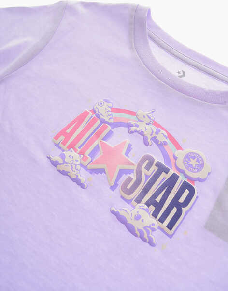 Tricouri Converse All Star Chuck Taylor Crew-Neck T-Shirt With Embossed Logo A Multicolor Baieti (BM 16473264) 3