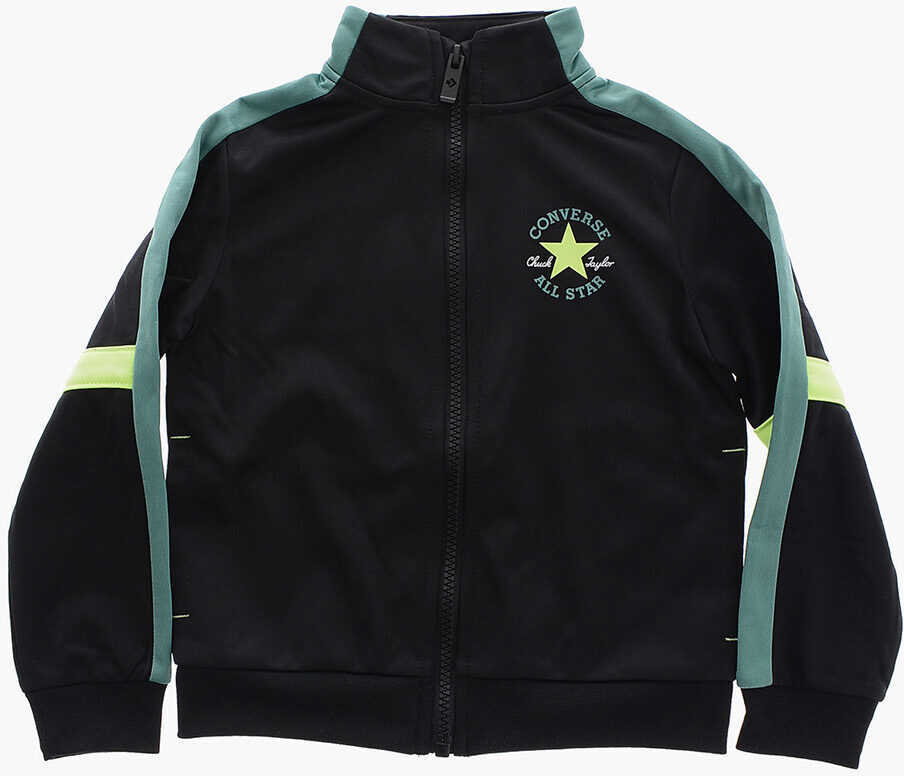 Pantaloni de trening Converse All Star Chuck Taylor Color Block Sweatshirt And Joggers Set Black Baieti (BM 16473270) 2