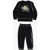Converse All Star Printed Crew-Neck Sweatshirt And Joggers Set Black