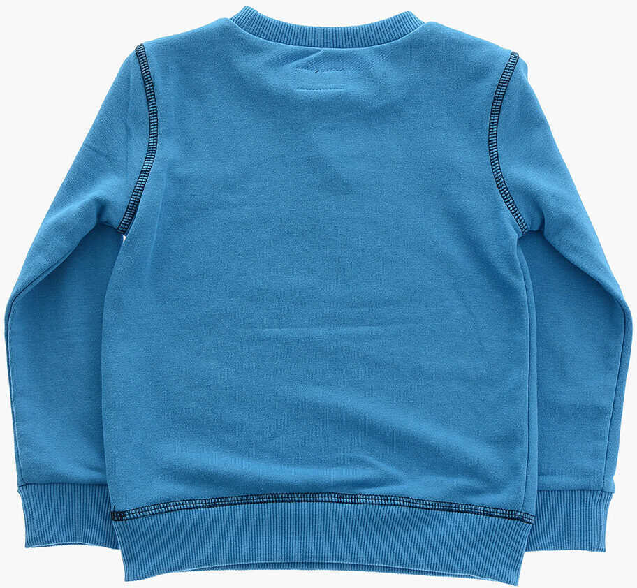 Pantaloni de trening Converse All Star Printed Crew-Neck Sweatshirt And Joggers Set Blue Baieti (BM 16473279) 4