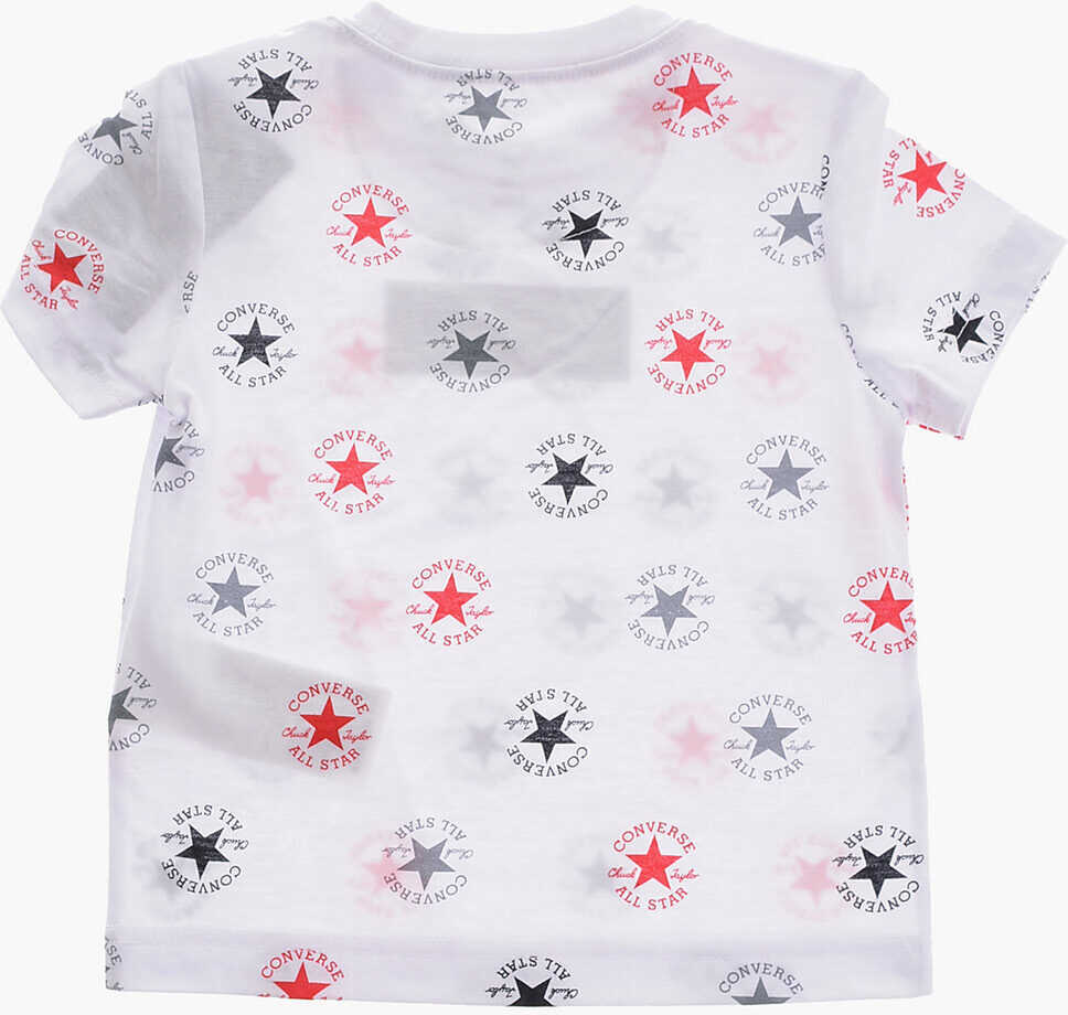 Tricouri Converse All Star Chuck Taylor All-Over Printed Logo T-Shirt And Shor White Baieti (BM 16473294) 4