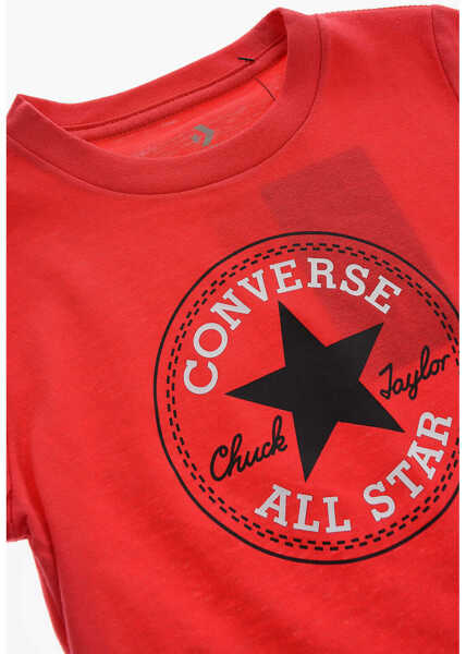 Tricouri Converse All Star Chuck Taylor Crew-Neck T-Shirt And Shorts Set Black Baieti (BM 16473297) 3