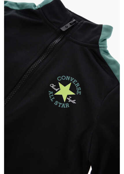 Pantaloni de trening Converse All Star Chuck Taylor Color Block Sweatshirt And Joggers Set Black Baieti (BM 16473303) 3