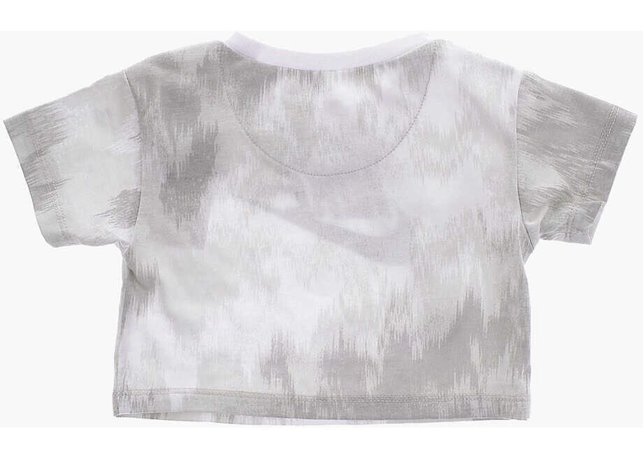 Tricouri Nike Crew-Neck T-Shirt And Biker Shorts Set With Printed Logo Multicolor Baieti (BM 16473309) 4