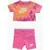 Nike Crew-Neck T-Shirt And Shorts Set With Printed Logo Multicolor
