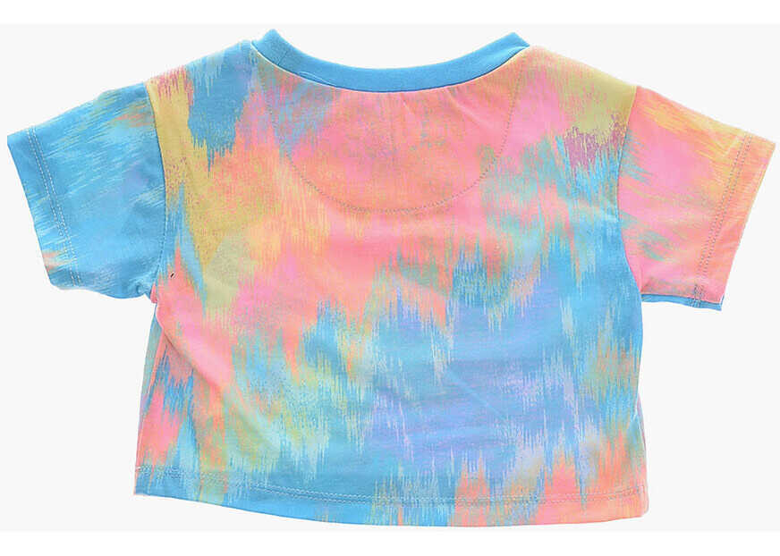 Tricouri Nike Crew-Neck T-Shirt And Biker Shorts Set With Printed Logo Multicolor Baieti (BM 16473315) 4