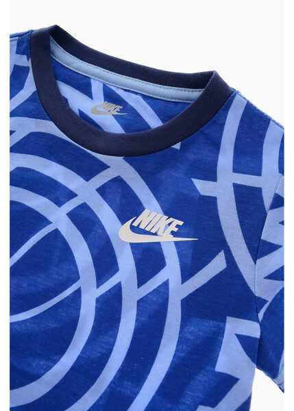 Tricouri Nike Printed T-Shirt And Shorts Set Blue Baieti (BM 16473321) 3