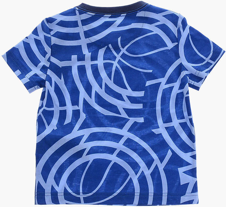 Tricouri Nike Printed T-Shirt And Shorts Set Blue Baieti (BM 16473321) 4