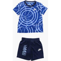 Tricouri Printed T-Shirt And Shorts Set Baieti