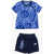 Nike Printed T-Shirt And Shorts Set Blue