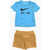 Nike Crew-Neck T-Shirt And Shorts Set Beige