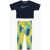 Nike Tye-Dye Effect Leggings And Crew-Neck T-Shirt Set Multicolor