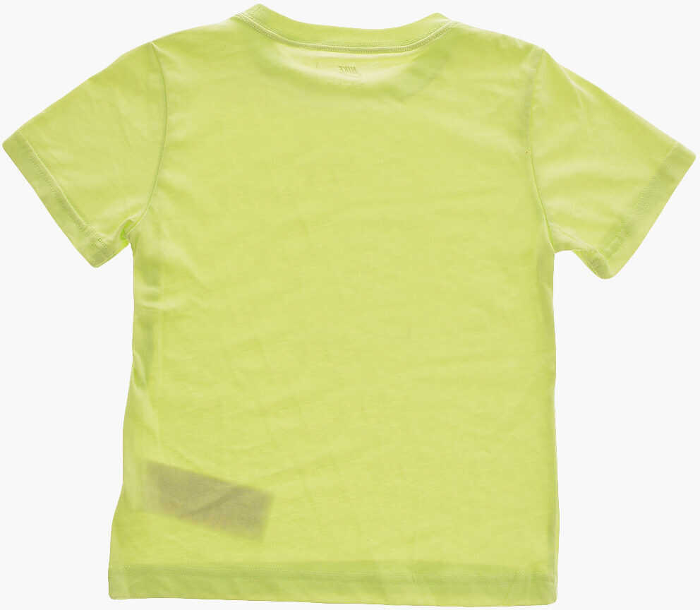 Tricouri Nike Striped Shorts And Printed T-Shirt Set Yellow Baieti (BM 16473345) 4