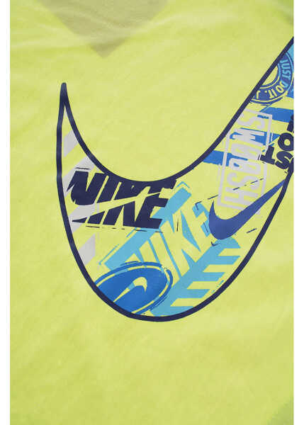 Tricouri Nike Mesh Shorts And Printed Crew-Neck T-Shirt Set Blue Baieti (BM 16473348) 3