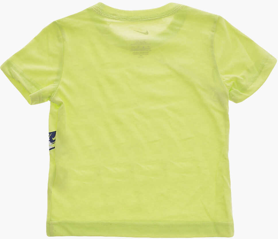 Tricouri Nike Mesh Shorts And Printed Crew-Neck T-Shirt Set Blue Baieti (BM 16473348) 4