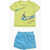 Nike Mesh Shorts And Printed Crew-Neck T-Shirt Set Blue