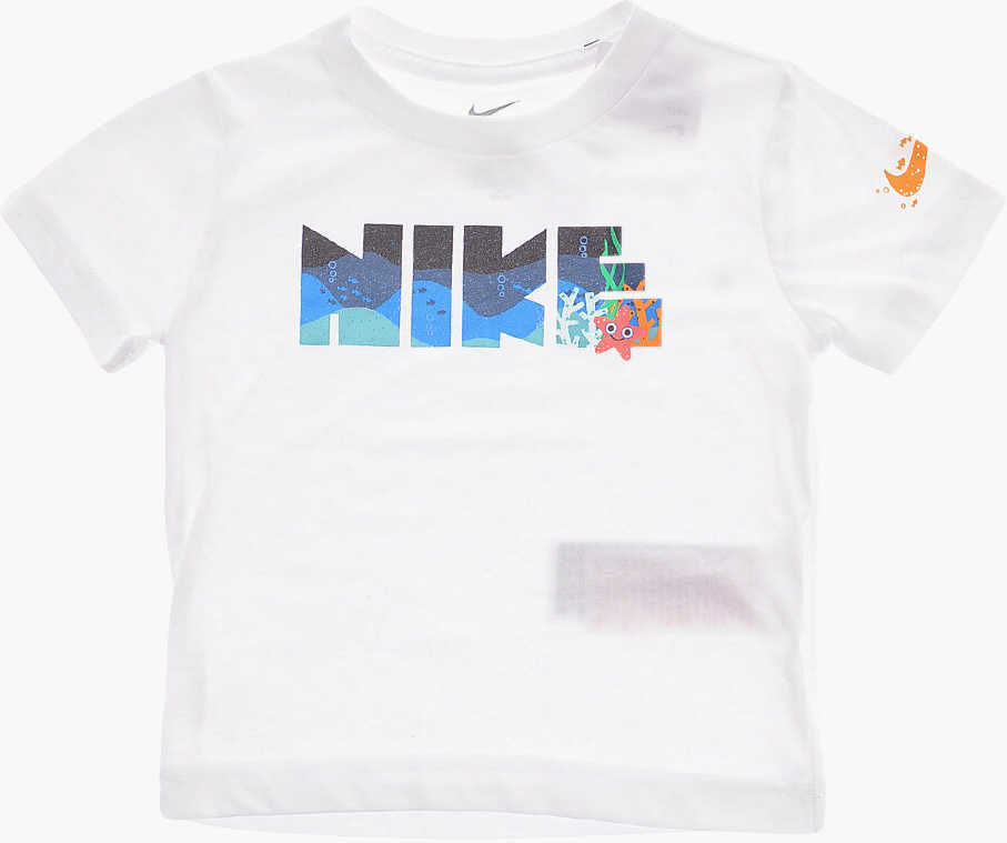 Tricouri Nike Contrasting Side Bands And Crew-Neck T-Shirt Set Orange Baieti (BM 16473354) 2