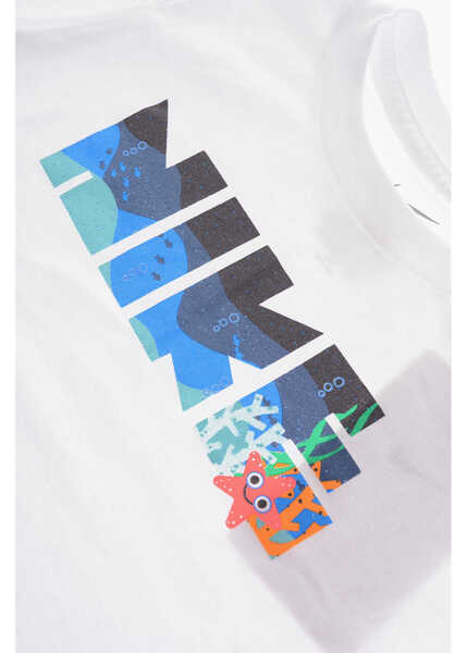 Tricouri Nike Contrasting Side Bands And Crew-Neck T-Shirt Set Orange Baieti (BM 16473354) 3