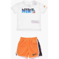 Tricouri Contrasting Side Bands And Crew-Neck T-Shirt Set Baieti