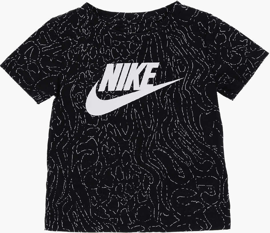 Tricouri Nike Logo Printed T-Shirt And Shorts Set Black Baieti (BM 16473360) 2