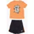 Nike Dri-Fit T-Shirt And Shorts Set With Print Orange