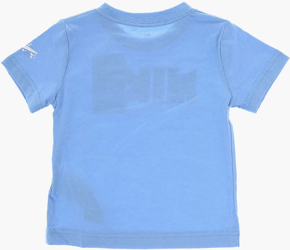 Tricouri Nike Printed Crew-Neck T-Shirt And Contrasting Bands Shorts Set Blue Baieti (BM 16473366) 4