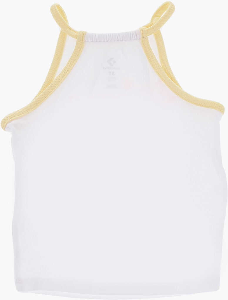 Salopete Converse All Star Chuck Taylor Logo Printed Shorts And Tank Top Set White Baieti (BM 16473369) 4