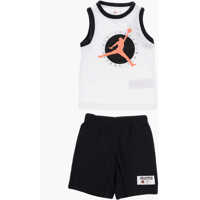 Salopete Air Jordan Two Tone Mesh Shorts And Tank Top Set Baieti