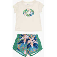 Tricouri Dri-Fit T-Shirt And Shorts Set With Printed Logo Baieti