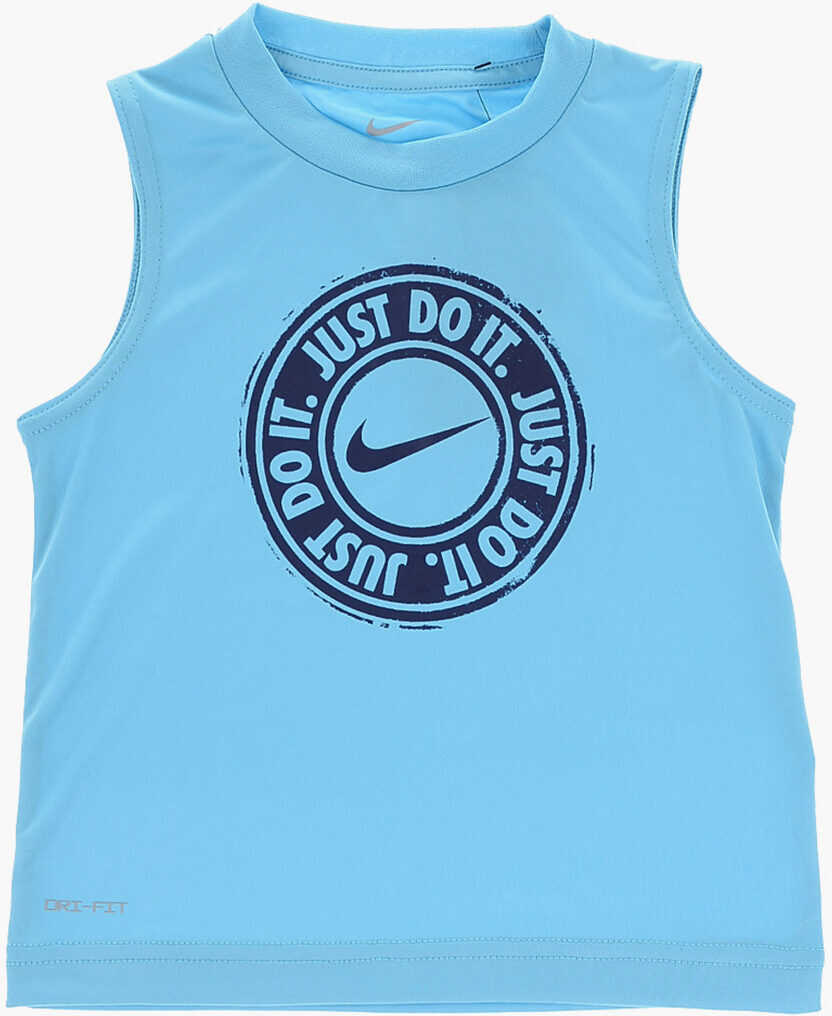 Salopete Nike Logo Printed Tank Top And Shorts Set Blue Baieti (BM 16473390) 2