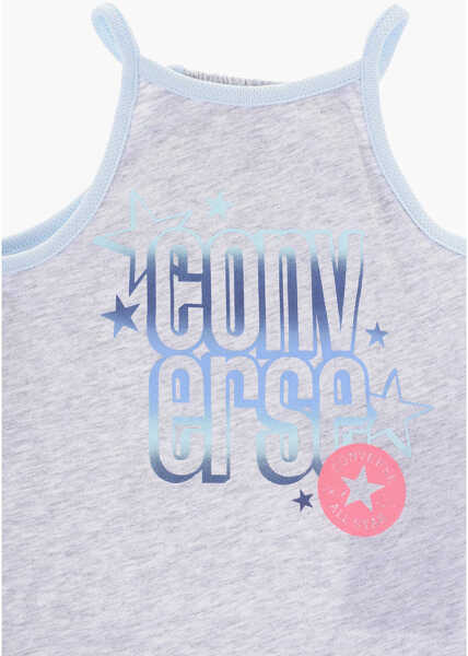 Salopete Converse All Star Chuck Taylor Printed Tank Top And Mesh Shorts Set Light Blue Baieti (BM 16473393) 3