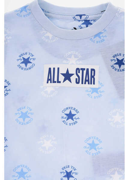 Salopete Converse All Star Chuck Taylor Mesh Shorts And All-Over Printed Crew- Blue Baieti (BM 16473396) 3