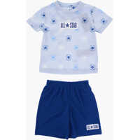 Salopete All Star Chuck Taylor Mesh Shorts And All-Over Printed Crew- Baieti