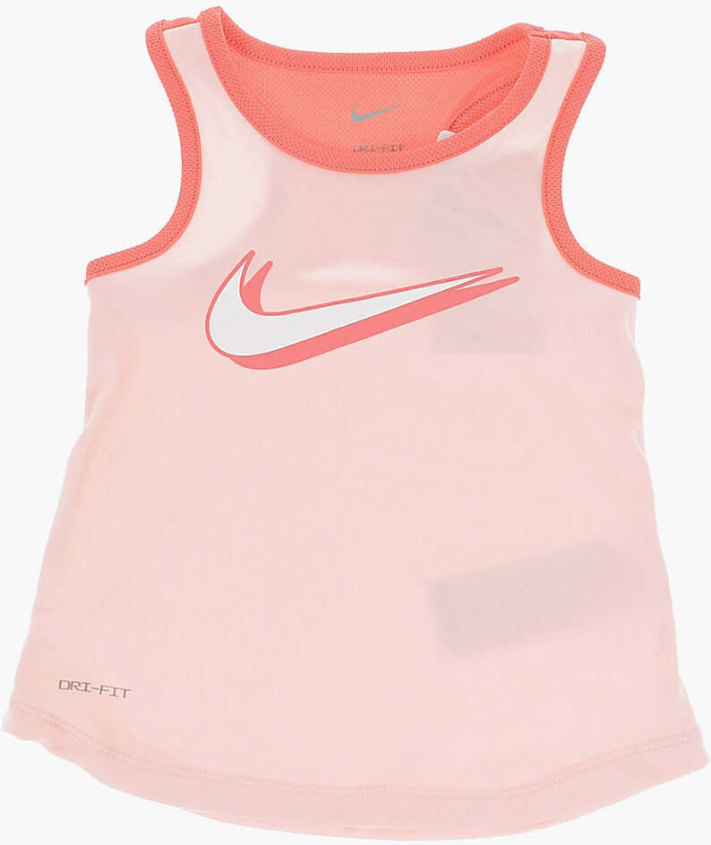 Salopete Nike Dri-Fit Tank Top And Shorts Set With Printed Logo Pink Baieti (BM 16473399) 3