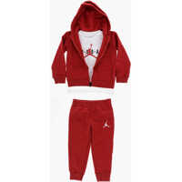 Pantaloni de trening Air Jordan Joggers Crew-Neck T-Shirt And Fleeced-Cotton Hood Baieti