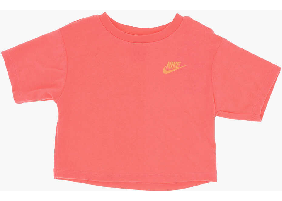 Tricouri Nike Fluo Terry Lets Roll T-Shirt And Shorts Set Orange Baieti (BM 16473423) 2