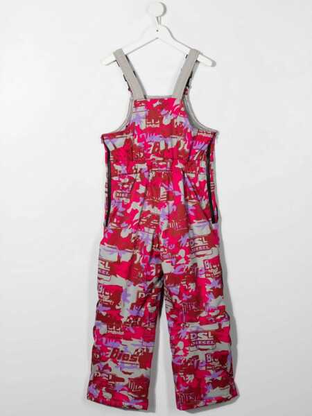 Salopete Diesel Red Tag Waterproof Fabric Jioldy-Sky Snowsuit Pink Baieti (BM 16473480) 2
