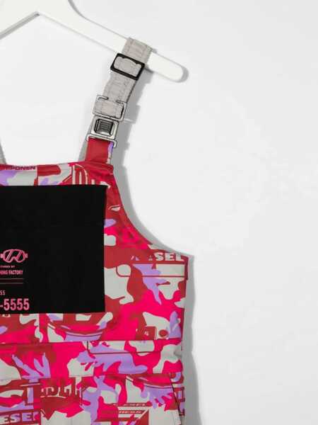 Salopete Diesel Red Tag Waterproof Fabric Jioldy-Sky Snowsuit Pink Baieti (BM 16473480) 3