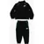 Nike Contrast Logoed Bands Joggers And Sweatshirt Set Black