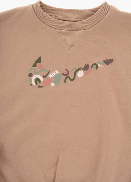 Pantaloni de trening Nike Brushed Cotton Joggers And Crew-Neck Sweatshirt Set Brown Baieti (BM 16473501) 3