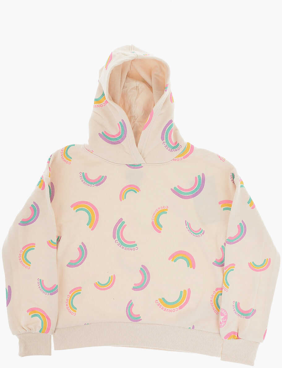 Bluze de trening Converse All Star Chuck Taylor Printed Hoodie And Leggings Set Beige Baieti (BM 16473507) 2