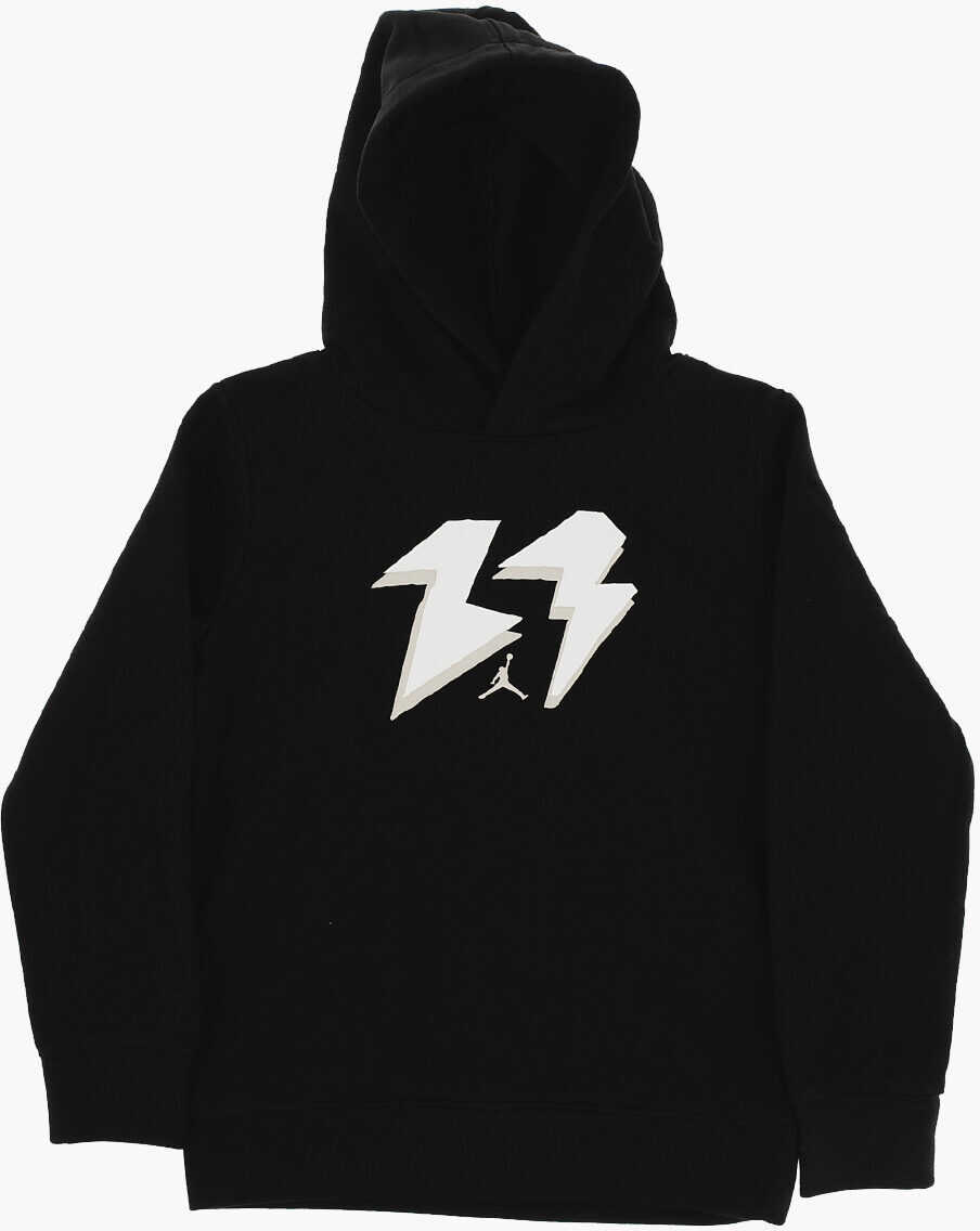 Pantaloni de trening Nike Air Jordan Fleeced-Cotton Embossed Logo Joggers And Sweatshi Black Baieti (BM 16473519) 2