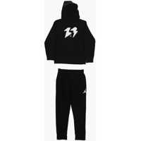 Pantaloni de trening Air Jordan Fleeced-Cotton Embossed Logo Joggers And Sweatshi Baieti